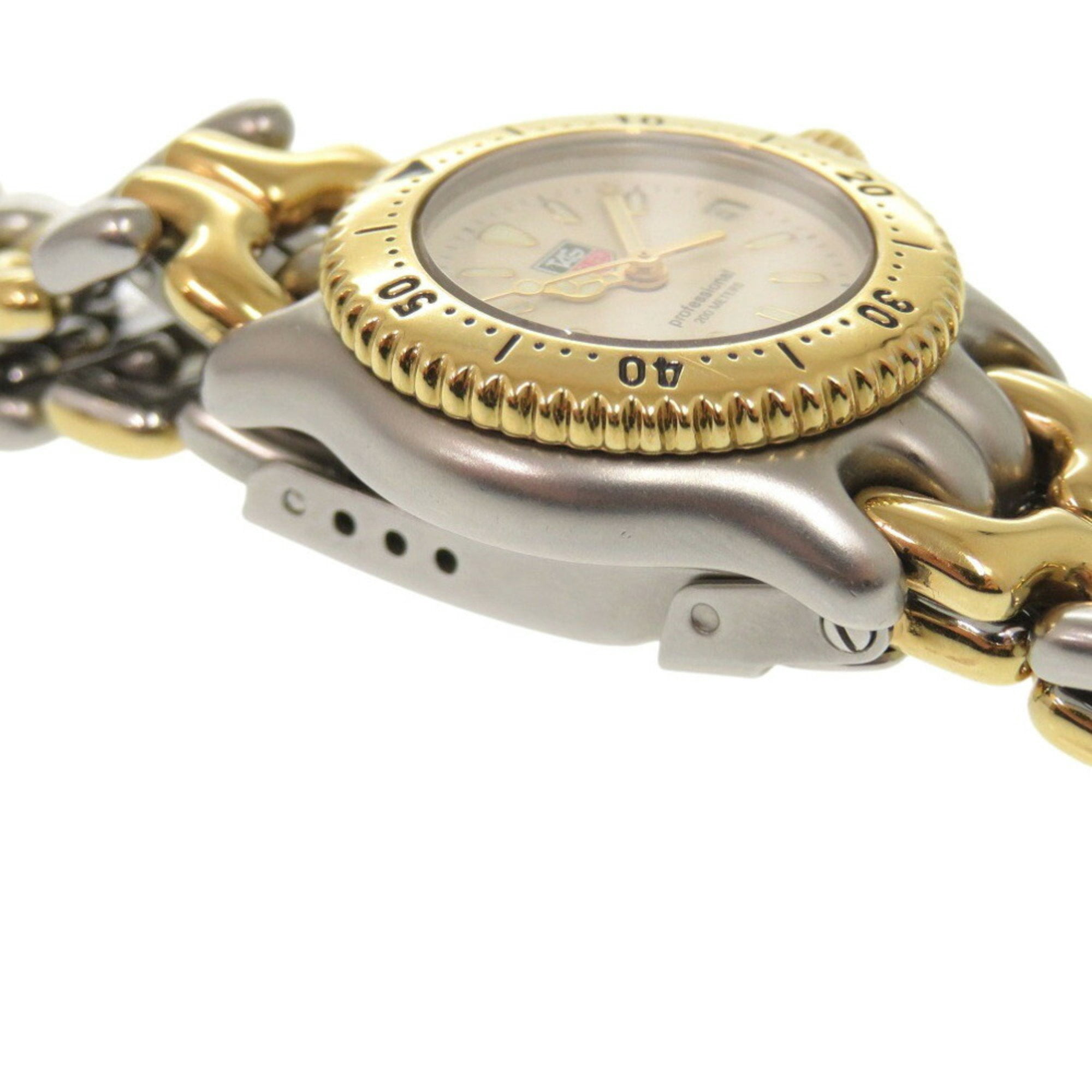 TAG HEUER cell Watches S95.708 Silver/gold IvoryDial Stainless Steel Quart... Tag Heuer Ladies White Dial Brown Leather Strap Quartz Watch  main image 4