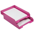 JAM Stackable Paper Trays, Pink, Desktop Document, Letter & File