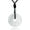 White, variant on Donut Pendant Necklace Crystal and Healing Stone Reiki Coin Black Obsidian Stone Pendant Necklace Natural Gemstone Jewelry Adjustable Crystal Necklace for Women Men Valentines Day Gift for Her Him