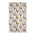 thumbnail image 1 of Hen Hanging Pocket Organizer, Continuous Pattern of Doodle Chicken and Leafy Branch, Printed Polyester Storage Bag with Pockets, 21" x 31", Orange Dark Pink, 1 of 2