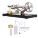 thumbnail image 4 of Motor Stirling de aire caliente, modelo de generador de motor Stirling DIY, juguete educativo con placa base de metal., 4 of 14