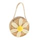 thumbnail image 1 of Monedero de paja de hombro de paja tejida flor Margarita paja verano playa foto accesorios decoración para hogar Caqui claro Los 20x30x7cm Magideal Monedero de paja, 1 of 7