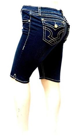 plus size rhinestone shorts