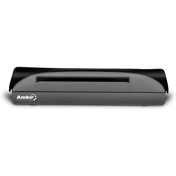 Ambir PS667 Simplex ID Card Scanner with Scan Business Card, Black