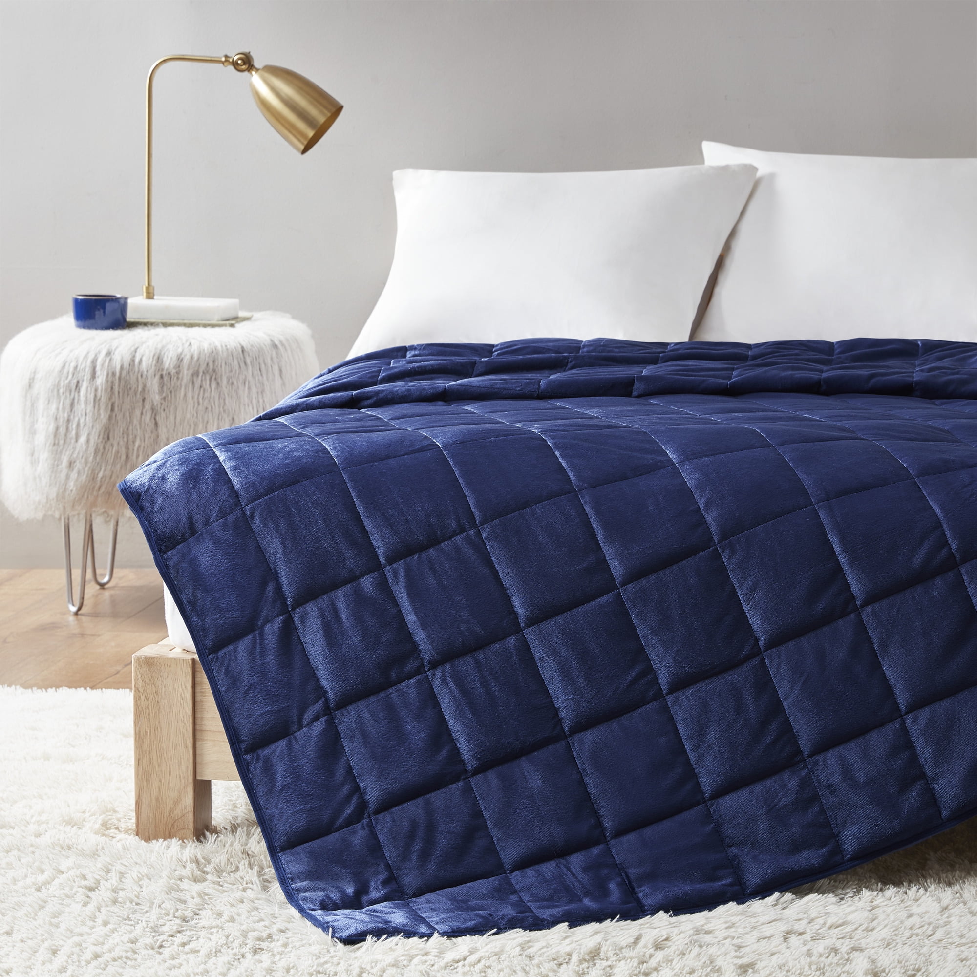 Comfort Spaces Reversible Mink to Microfiber Weighted Blanket Adult