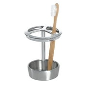 Better Homes & Gardens Two-Toned Metal Brushed Stainless Steel Toothbrush Holder, 1 Each
