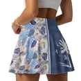 thumbnail image 2 of FUIALDOLG Hawaii Tropical Athletic Skorts for Women Palm Tree Mini Tennis Skirt High Waisted Active Skort with Pocket Summer Activewear Soft Golf Skirt with Shorts Casual Sport Shorts for Running,XL, 2 of 8