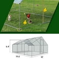 thumbnail image 5 of Tolead Large Metal Chicken Coop Upgrade with Tri-Supporting Wire Mesh, Water-Resident & Anti-UV Cover, Silver, 5 of 5