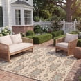 thumbnail image 3 of Safavieh Courtyard Vivienne Geometric Indoor/Outdoor Area Rug, Beige/Dark Beige/Aqua, 2' x 3'7", 3 of 8