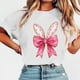 thumbnail image 2 of Tops de Manga Corta de Verano para las Mujeres Imprimir Blusa de Cuello Redondo, Moda Ligera de Poliéster Spandex, 2 of 4