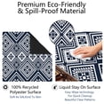 thumbnail image 4 of Classic Boho Pattern Extra Large Non-Slip Mahjong Mat 31.5 Inch Square Rubber Playing Pad with Quiet Design for Tiles Card Games and Board Game Nights, 4 of 7