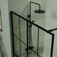 thumbnail image 4 of Resenkos Shower Enclosure Door,Shower Stall Door,46" X 72" Shower Screen Walk-in Wet-room Black, 4 of 8