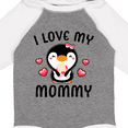 thumbnail image 4 of Inktastic I Love My Mommy with Cute Penguin and Hearts Girls Long Sleeve Baby Bodysuit, 4 of 5