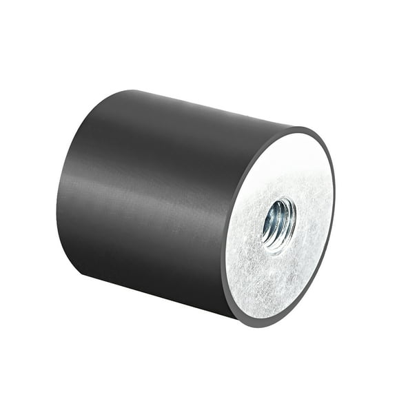 30x30mm Rubber M8 Thread Mount Isolator Replaces Anti Vibration Pads Flat