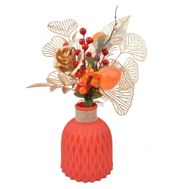 Decoración de Año Nuevo Chino, ramo artificial, regalo de bendición, arreglo floral Estilo F