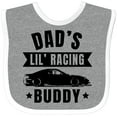 thumbnail image 3 of Inktastic Dads Lil Racing Buddy Boys or Girls Baby Bib, 3 of 4