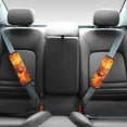 thumbnail image 2 of Chririnla Car Seat Belt Pads Shoulder Comfort Seat Belt Shoulder Pad Polyester Fabric Skin-Friendly, Suitable for SUV Van, Flaming Tiger Graphic Design, 2 of 8