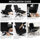 thumbnail image 2 of Funda para Silla de Oficina con Fundas para Reposabrazos, Funda Elástica para Silla de Escritorio, Lavable a Máquina, Funda para Silla de Oficina Fácil de Instalar, Protector de Silla de Oficina, Fun, 2 of 11