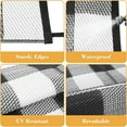 thumbnail image 3 of Waterproof Outdoor Rug 5x8ft/8x10ft/9x12ft/10x14ft/9x18ft Plastic Straw Patio Rug Modern Geometric Reversible Rug Indoor Outdoor Rug Small Carpet for Rv Picnic Backyard Deck Porch Beach, 3 of 8