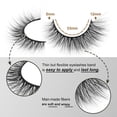 thumbnail image 2 of Lashes Natural Look Wispy Fasle Eyelashes 12mm Short Faux Mink Eyelashes Cat Eye Natural Strip Lashes Pack  16 Pairs, 2 of 7