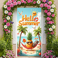 thumbnail image 7 of Tropical Vibes Hello Summer Banner Fun Beach Pineapple Sunglasses Sun for Summer Party Outdoor Celebration Beach Party, 7 of 7