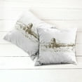 thumbnail image 2 of Ambesonne Black White Throw Pillow Cover 2 Pack, Olympics Swimming, 20", Olive Green White, 2 of 6
