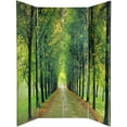Oriental Furniture 6 ft. Tall Path of Life Canvas Room Divider - 4