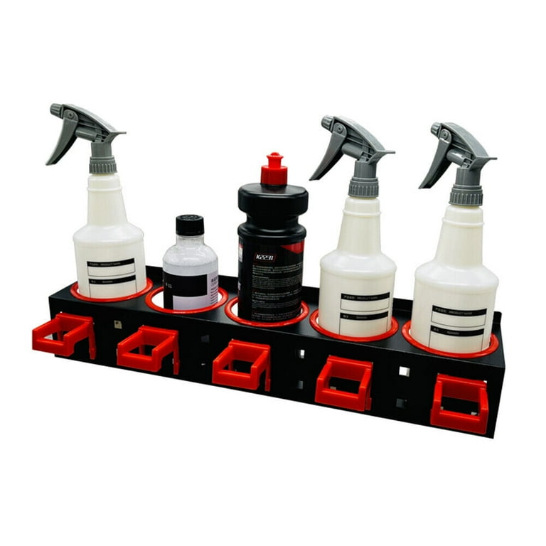 Spray bottle storage outlet