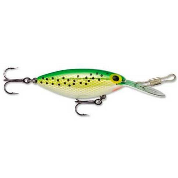 Storm Hot 'N Tot 2" Fishing Lure, Metallic Hot Green Specks, Size 6, 3/