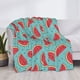 thumbnail image 3 of Fotbe Watermelon Manta de Franela con Estampado, Manta Ultrasuave para Cama, Sofá, Auto, Hipoalergénica y Antibolitas-80"x60", 3 of 6