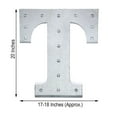 thumbnail image 3 of Efavormart 20" | Vintage Metal Marquee Letter Lights Cordless With 16 Warm White LED - T, 3 of 10