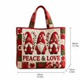 thumbnail image 3 of Christmas Quilted Tote Bag for Women,Large Open‑Top Foldable Shoulder Carryall Bag,Versatile Handbag for Travel,Work,College,Shopping and Daily Use C, 3 of 6