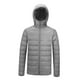 thumbnail image 4 of Chaqueta de invierno acolchada de plumón para hombre, chaqueta acolchada Casual para proteger de nieve cálida con capucha chaqueta de - L, Gris BLESIY Chaqueta de plumón con capucha ligera, 4 of 8