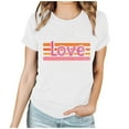 thumbnail image 2 of Vetsdori Short Sleeve Shirts for Women Valentine Graphic Blouses Summer Plus Size,Cute Casual Pullover Ladies Tops Crew Neck, 2 of 7