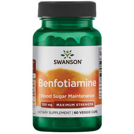 Swanson Benfotiamine - Maximum Strength 300 mg 60 Veg