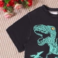 thumbnail image 4 of NAISIBABY Boys Outfit Sets, Graphic Short Sleeve T-Shirt & Shorts 2-Piece Summer Casual Trendy Clothing Sets Black Size 7, 4 of 5