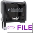 thumbnail image 1 of Large Self-Inking File with Envelope Stamp, Trodat Printy 4913, Press and Print Stamping, Impression Size 7/8" x 2-1/4", Up to 10,000 Impressions - Purple Ink, 1 of 10