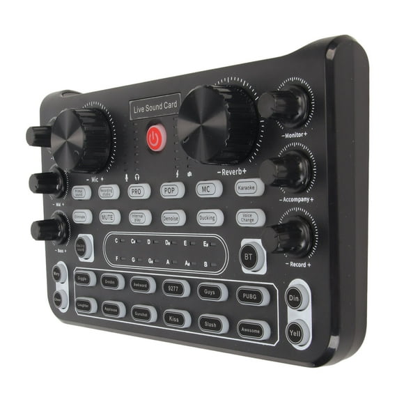 Sound Mixer Board,Live Sound Card with Sound Board Sound Mixer High-End Performance