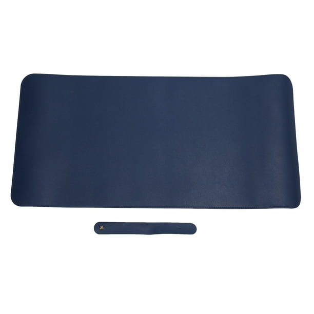 Alfombrilla de mesa multifuncional de corcho suave, impermeable, a prueba de aceite, de poliuretano, para escritorio (azul marino)