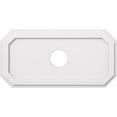 thumbnail image 1 of Ekena Millwork CMP34X17ED-05000 5 in. ID x 11.75 in. Rectangle Emerald Architectural Grade PVC Contemporary Ceiling Medallion, 1 of 4