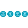 thumbnail image 2 of Darling Souvenir 16 Birthday Quinceanera Stickers 190 Pcs chocolate Candy Labels-Turquoise Blue, 2 of 2