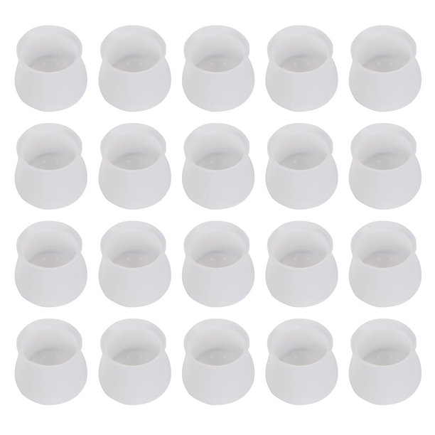 20 piezas protectores de suelo de pata de silla de silicona almohadillas antideslizantes para patas de muebles Tmvgtek Libre de BPA