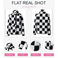 thumbnail image 4 of Jackets For Women Causal Sherpa Fall Jacket Loose Button Down Plaid Winter Coats, 4 of 6