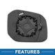 thumbnail image 4 of Reemplazo de vidrio del espejo izquierdo calefaccionado Unique Bargains para VW Caddy mk4 2015-2020, 4 of 6