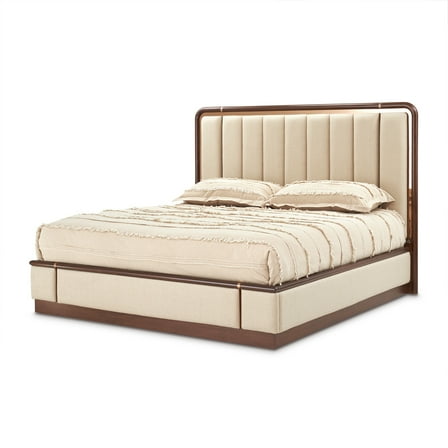 Mason Park King Lift Up Storage Bed - Beige/Umber