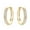 Gold, variant on Moissanite Hoop Earrings for Women 0.16cttw Round Cut D Color VVS1 clarity Diamond Earrings Hoop 925 Sterling Silver Moissanite Earrings for Women