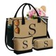 thumbnail image 1 of Bolso tote de yute YOOLIFE personalizado de 43 x 17 x 34 cm con 2 bolsitas, 1 of 7