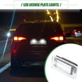 thumbnail image 2 of Kit de Ensamblaje de Luz de Etiqueta Trasera Unique Bargains Xenon Blanco LED Lámparas de Número Traseras para Nissan ABS 26510-8990E Negro 2 Pcs, 2 of 6
