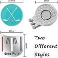 thumbnail image 7 of 2Pcs Funny Golf Ball Marker Hat Clip, Golf Ball Markers with Metal Magnetic Hat Clips, Golf Putting Alignment Tool, Golf Accessories for Men, Golf Lovers, Gifts, 7 of 7