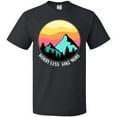 thumbnail image 3 of Inktastic Worry Less Hike More Mountains at Sunset T-Shirt, 3 of 5